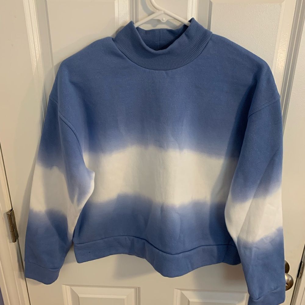 Oat New York small sweatshirt tie dye blue